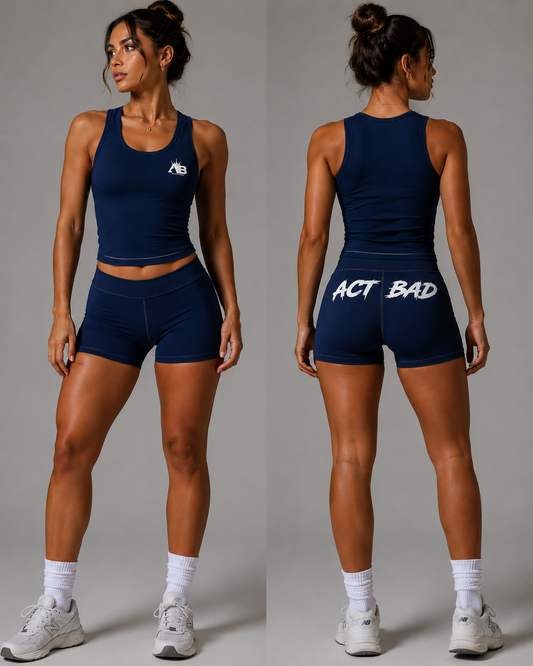 Customized Act Bad Two Piece Biker Shorts